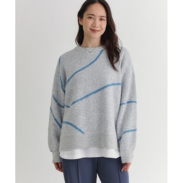 ニット セーター 「HONEYSUCKLE ROSE」ヘンケイライン柄セーター (リラックスシルエッ...