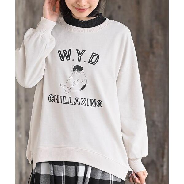 トレーナー スウェット ＷＹＤキャット裏毛プルオーバー レディース