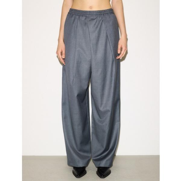 スラックス パンツ THROW ASYMMETRY TUCK SLACKS アシンメトリー タック ...