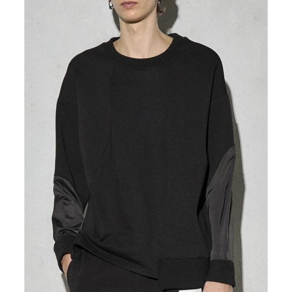 トレーナー スウェット Maison ULA/メゾン ウラ/HYBRID MATERIAL PULL...