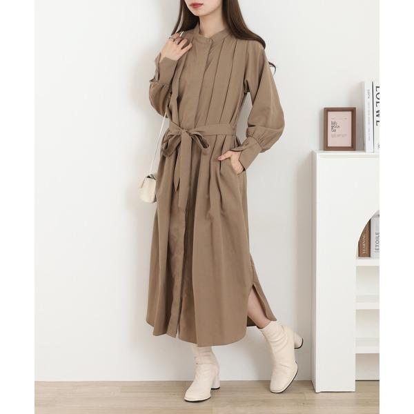 シャツワンピース A.N.L タックシャツコート