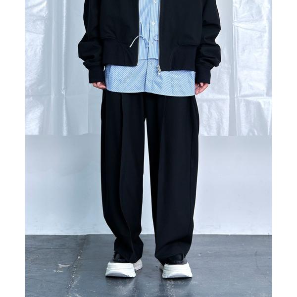 スラックス 「Nora Lily」Cocoon Wide Line Suspenders Pants...