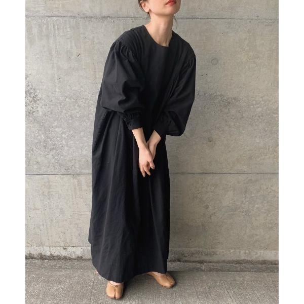 「INTER FACTORY」 長袖ワンピース FREE ブラック レディース