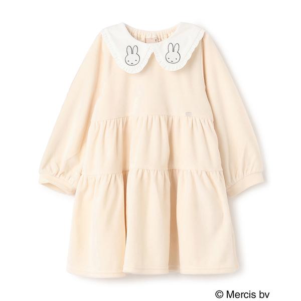 ワンピース 「miffy」衿ティアードワンピース キッズ 子供服 女の子