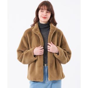 ブルゾン アウター フェイクファースタンドブルゾン レディース