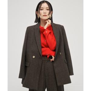 ジャケット テーラードジャケット 「尾崎紗代子×YECCA VECCA」ツイードテーラードジャケット レディース