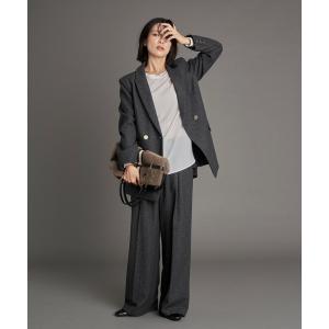 パンツ 「尾崎紗代子×YECCA VECCA」ツイードストレートパンツ レディース