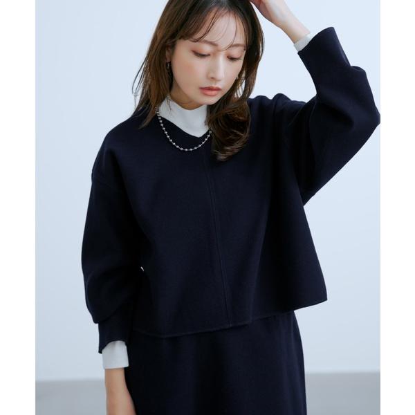 tシャツ ウールライクジャージートップス 「低身長・小柄女性」 レディース