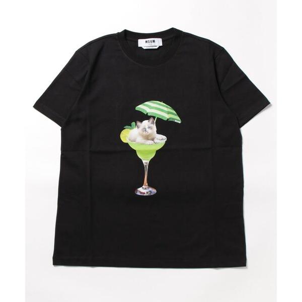 「MSGM」 半袖Tシャツ S ブラック レディース