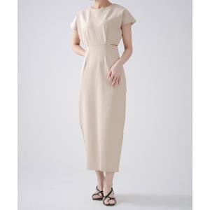 「qumerry.」 半袖ワンピース MEDIUM ベージュ レディース