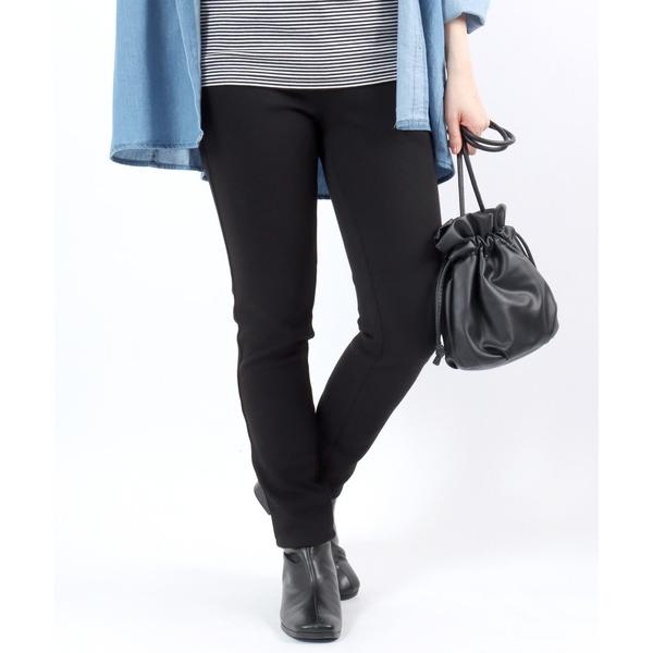 ジーンズ デニム デニムパンツ らくらくストレッチ素材のデニム・ツイルブラック ボンディングストレー...