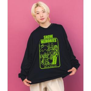 tシャツ 353135：ラビルとネコのスノーメモリーズロンT レディース メンズ
