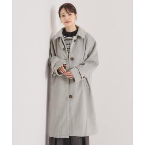 ステンカラーコート コート モッサ風ロングコート レディース