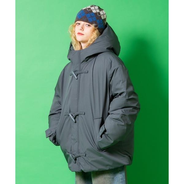 ダウンジャケット ダウン a.p.o.v. リップストップオーバーサイズダッフルパフジャケット メン...