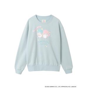 トレーナー スウェット Little Twin Stars×PINK HOUSE プリントトレーナー レディース