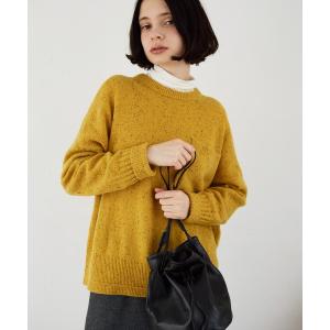 ニット セーター ネップウールクルーネックニット レディース