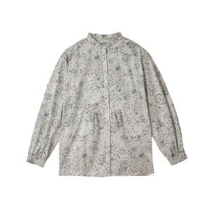 ブラウス シャツ リバティプリントスタンドブラウス レディース