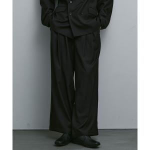 パンツ CLASSIC TR WOOL DEEP TUCK TROUSERS / クラシックTRウールディープタックトラウザー「セットアップ対応」