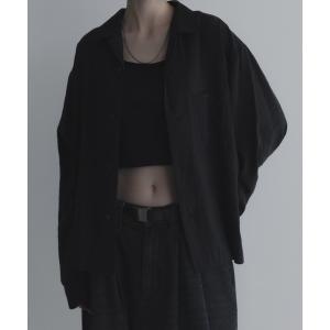 シャツ ルーズベーシックシャツ - パウダリーレーヨン / loose basic shirt「powdery rayon」 メンズ レディース