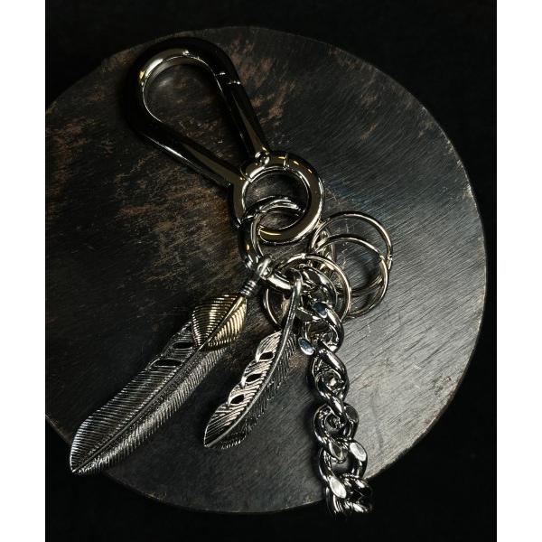キーケース 11C28 フェザーチャームキーホルダー（Feather Charm Key Holde...