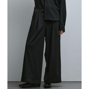 パンツ LOOSE LAME HERRINGBONE WIDE PT / ルーズラメヘリンボーンワイドパンツ メンズ レディース