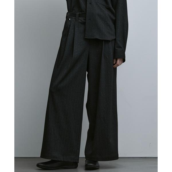 パンツ LOOSE LAME HERRINGBONE WIDE PT / ルーズラメヘリンボーンワイ...