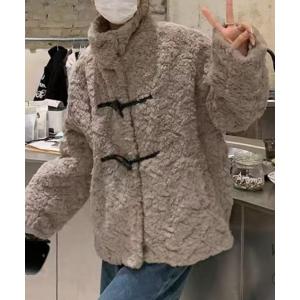 コート アウター トグルボアジャケット レディース