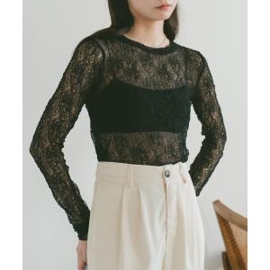 tシャツ ソフトレースシアートップス レディース｜ZOZOTOWN Yahoo!店