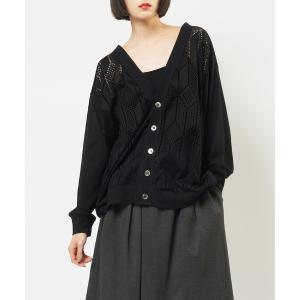 カーディガン バルーンメッシュカーディガン レディース メンズ