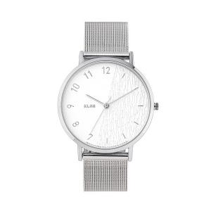 腕時計 KLON CONNECTION HALFGRAIN LATTER -SILVER MESH- 38mm レディース メンズ