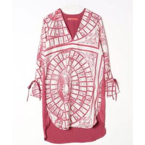 「mintdesigns」 長袖チュニック 2(M) レッド レディース