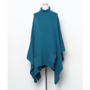 「FENDI」 ポンチョ - ブルー レディース