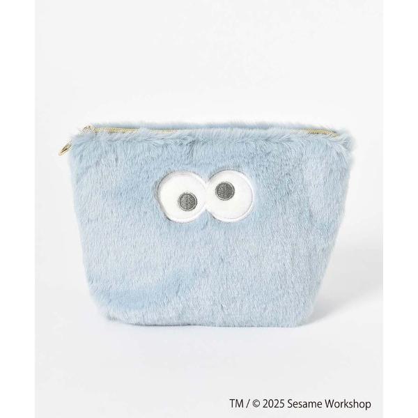 ポーチ SESAME STREET FACE FUR台形ポーチ レディース