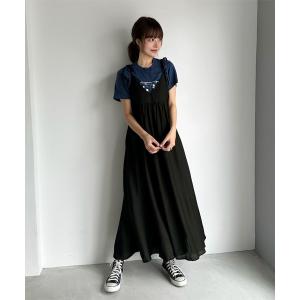 「titivate」 キャミソールワンピース M ブラック レディース