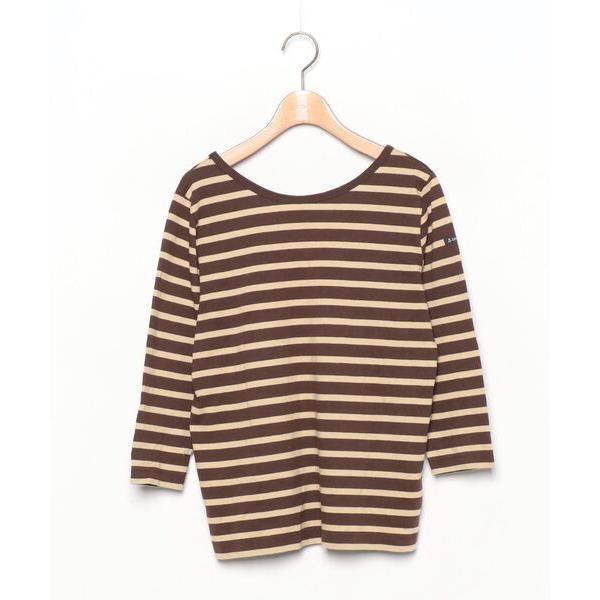 「LEMINOR」 7分袖カットソー フリー ブラウン レディース