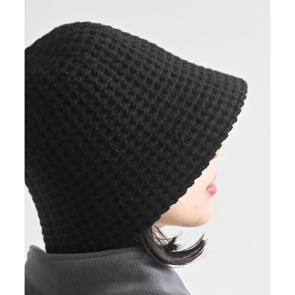 帽子 ハット ワッフル編みハット レディース