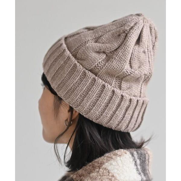 ニット帽 ニットキャップ ケーブルニット帽 レディース
