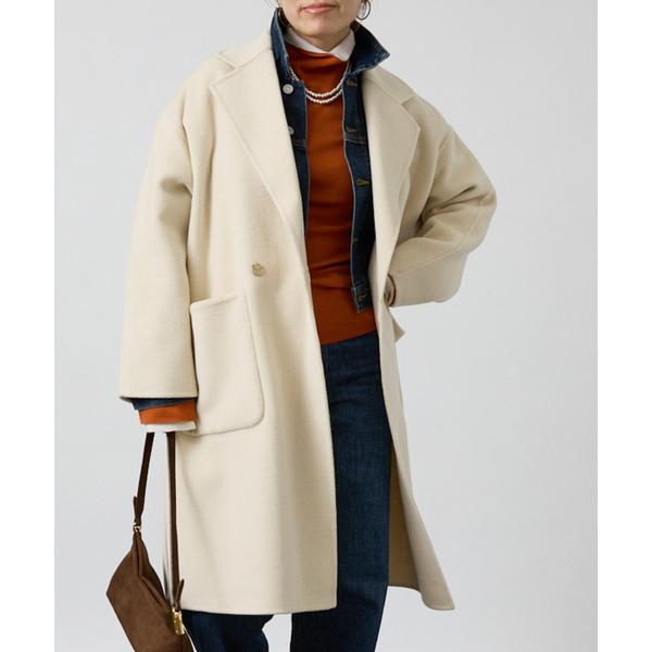 コート チェスターコート 「リバーシブル」ダブルフェイスコート無地 レディース