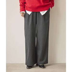 パンツ ツイードライクストレートパンツ「プチ・プラスサイズあり」 レディース