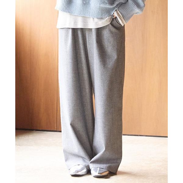 パンツ ツイードライクストレートパンツ「プチ・プラスサイズあり」 レディース