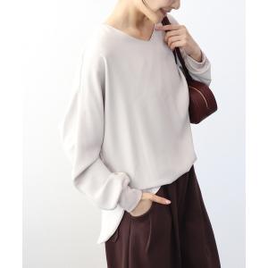 ブラウス シャツ ブラウジング袖リブブラウス レディース