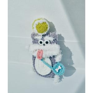 キーケース 「macaroni edge/マカロニエッジ」毛糸のマスコット キーケース イヌ