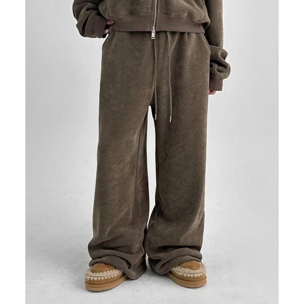 スウェットパンツ ジャージ 「MADE」 ベロア起毛2WAYバンディングパンツ レディース メンズ