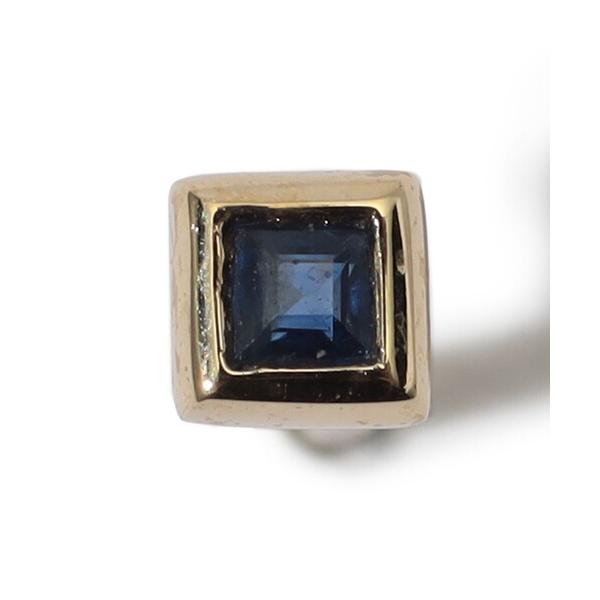 ピアス Metier Mini Bezel Set Princess Gemstone Studs ...