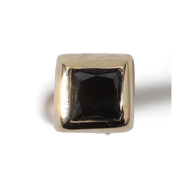 ピアス Metier  Mini Bezel Set Princess Gemstone Studs...