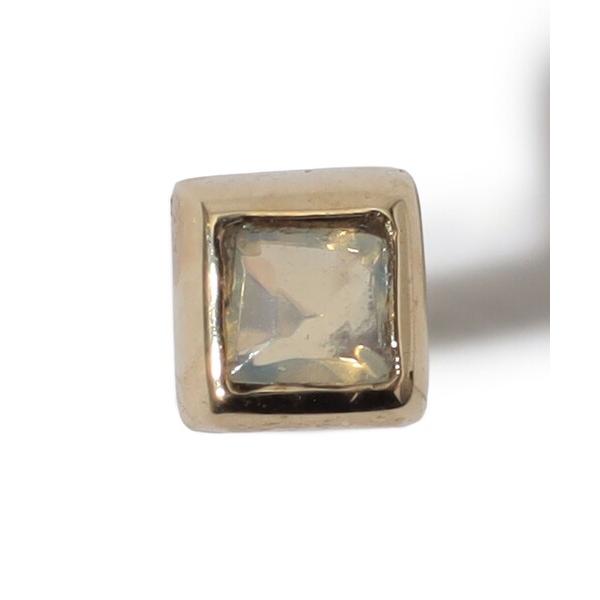 ピアス Metier Mini Bezel Set Princess Gemstone Studs ...