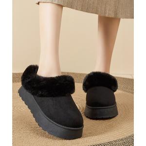 ブーツ ふわふわの優しさで包み込む♪暖かい 厚底フェイクファーシューズ レディース
