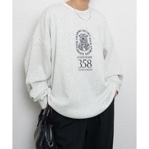 トレーナー スウェット アソートプリントロゴスウェット レディース