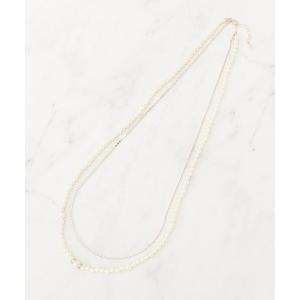 ネックレス パール調ダイヤレーン2連ネックレス レディースの買取情報