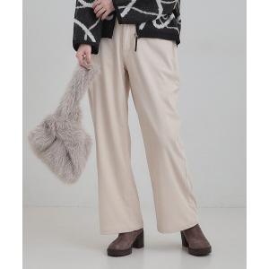 パンツ コーデュロイ ワイドストレートパンツ レディース